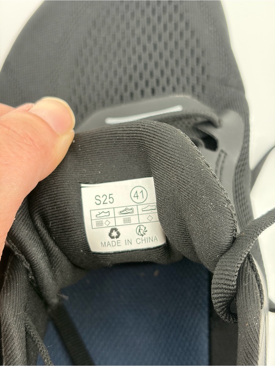 Whitin Mens Athletic Sneakers Black‎ Lightweight Running Shoes EU 41 (8) NWOT main image 4